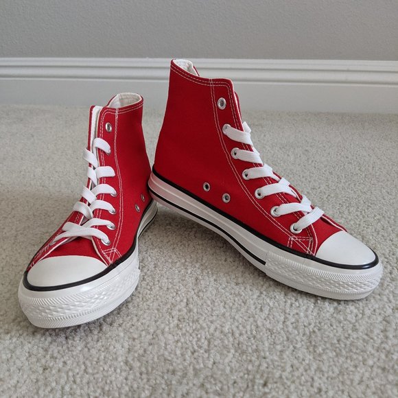 Jenn Ardor Shoes - JENN ARDOR Canvas High Top Shoes, size 7.5, red